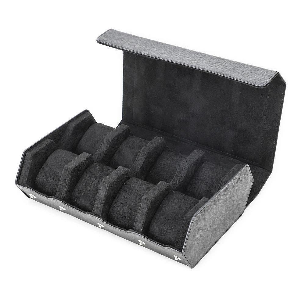 Saffiano Leather Hexagon Gallery Case - Black