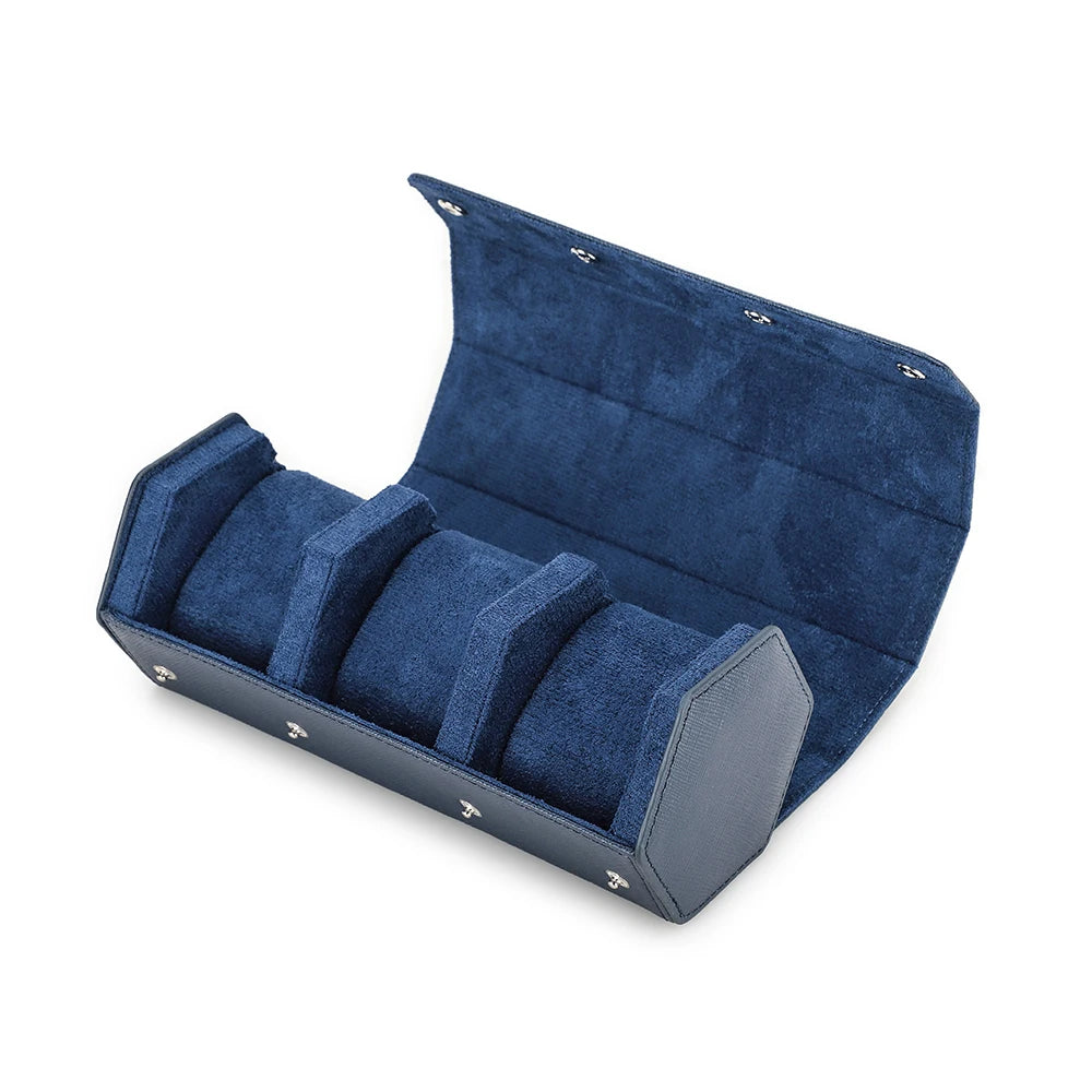 Saffiano Leather Hexagon Gallery Case - Blue