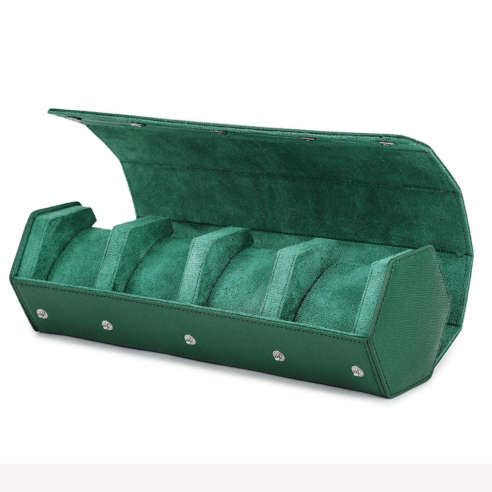 Saffiano Leather Hexagon Gallery Case - Green