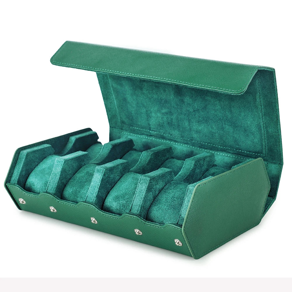 Saffiano Leather Hexagon Gallery Case - Green