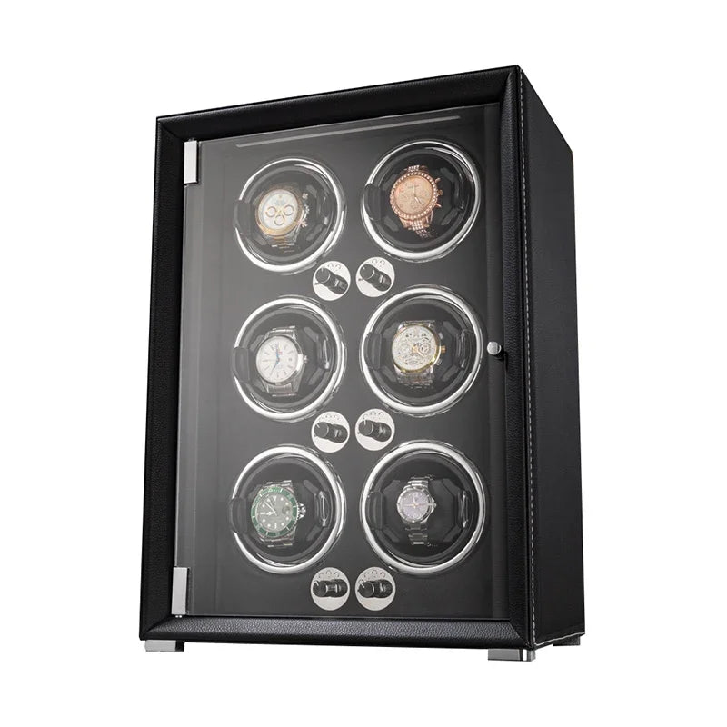 Professional Leather Series Watch Winder - Black